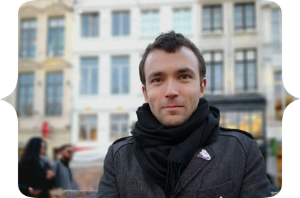 Myself at Brussels. It does not show much but I am sick with a high fever. Only people who read alt attributes will know. It's a secret between you and me.